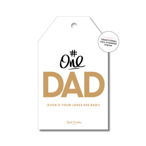 Just Smitten - # One Dad - Gift Tag