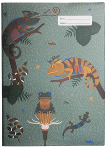 Spencil Scrapbook Cover - Quirky Chameleon 1