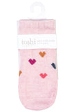 Toshi - Organic Baby Socks - Hearts