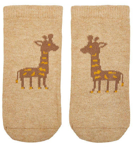 Toshi Organic Baby Socks Jacquard - Mr Giraffe