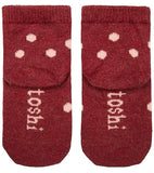 Toshi Organic Baby Socks Jacquard - Rosewood