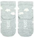 Toshi Organic Baby Socks Jacquard - Storm
