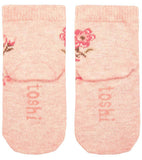 Toshi Organic Baby Socks Jacquard - Wild Rose