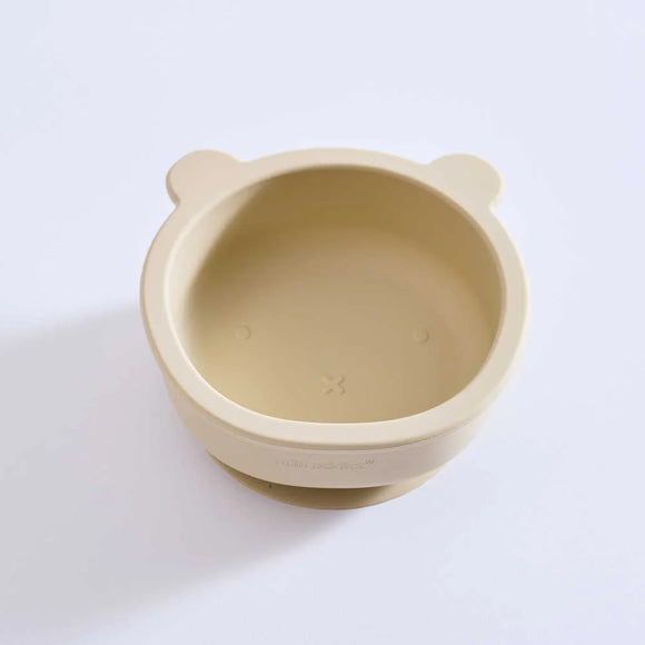 Milk Addict - Silicone Bear Bowl - Sand