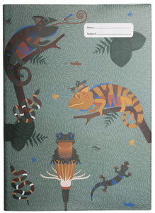 Spencil Scrapbook Cover - Quirky Chameleon I