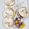 Set of 6 Wooden Easter Gift Tags