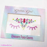 Glitter Girl - Unicorn Face Gems - Funfetti