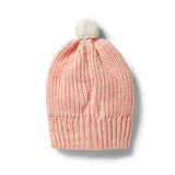 Wilson & Frenchy - Knitted Rib Hat - Silver Peony Fleck