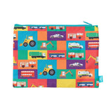 Spencil - A4 Twin Zip Pencil Case - Transport Town