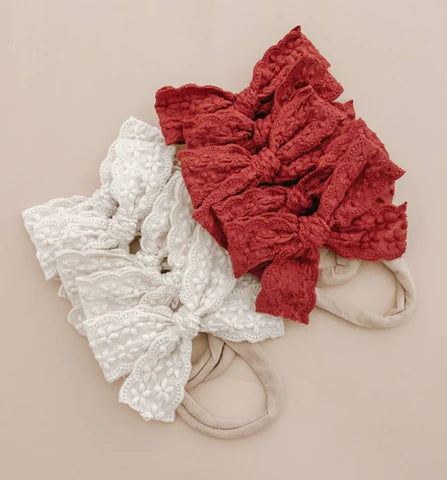 Mae & Rae - Lace Bow Headband