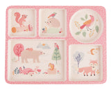 Love Mae - Divided Plate - Woodland Friends