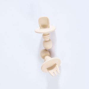Milk Addict - Silicone First Feeding Set - Sand