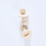 Milk Addict - Silicone First Feeding Set - Sand