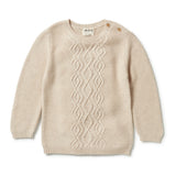 Wilson & Frenchy - Knitted Cable Jumper - Oatmeal Melange
